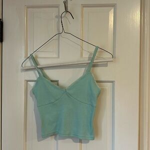 Worn once light blue tank top size xs